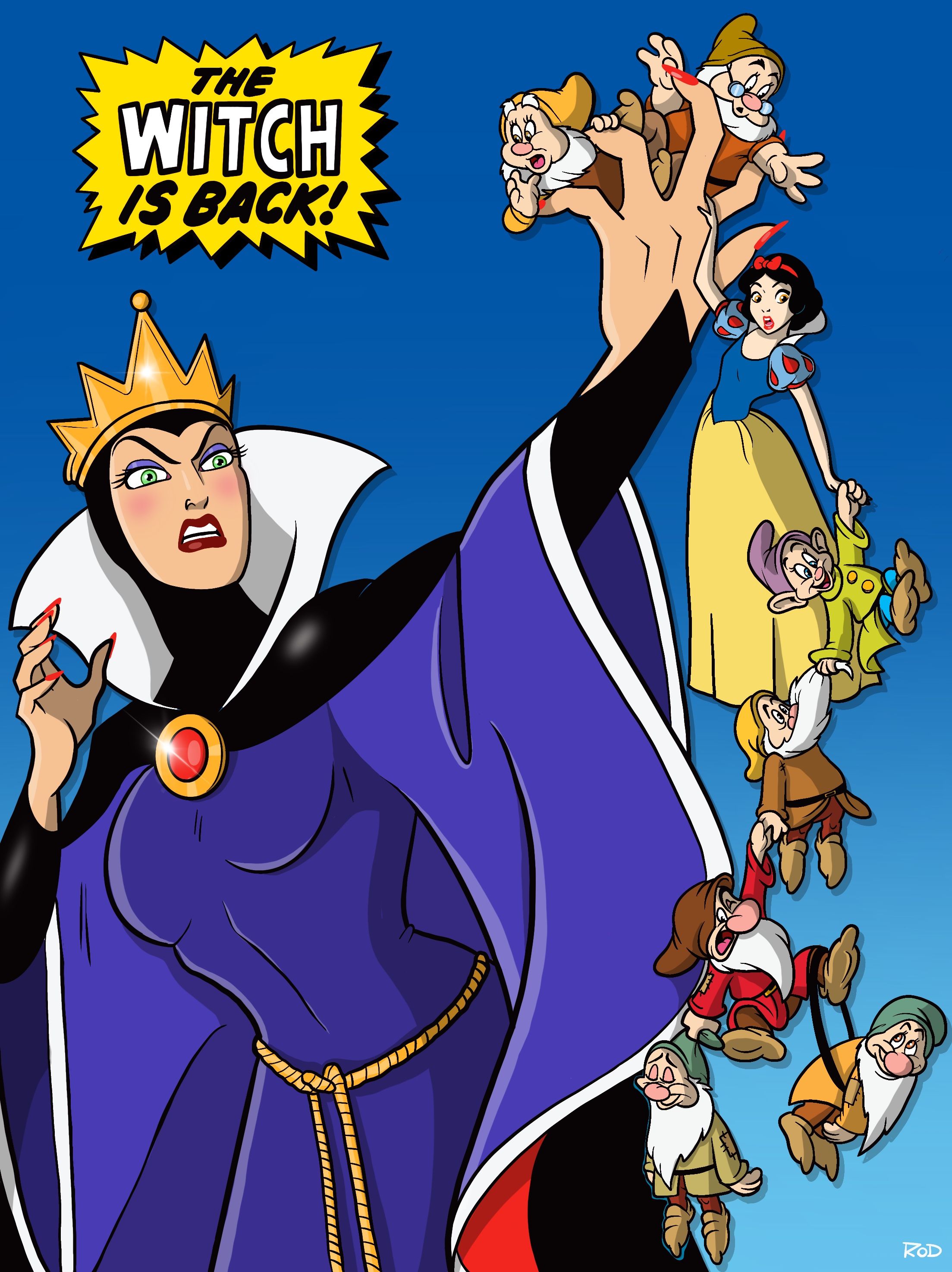 A Snow White homage of West Coast Avengers #56