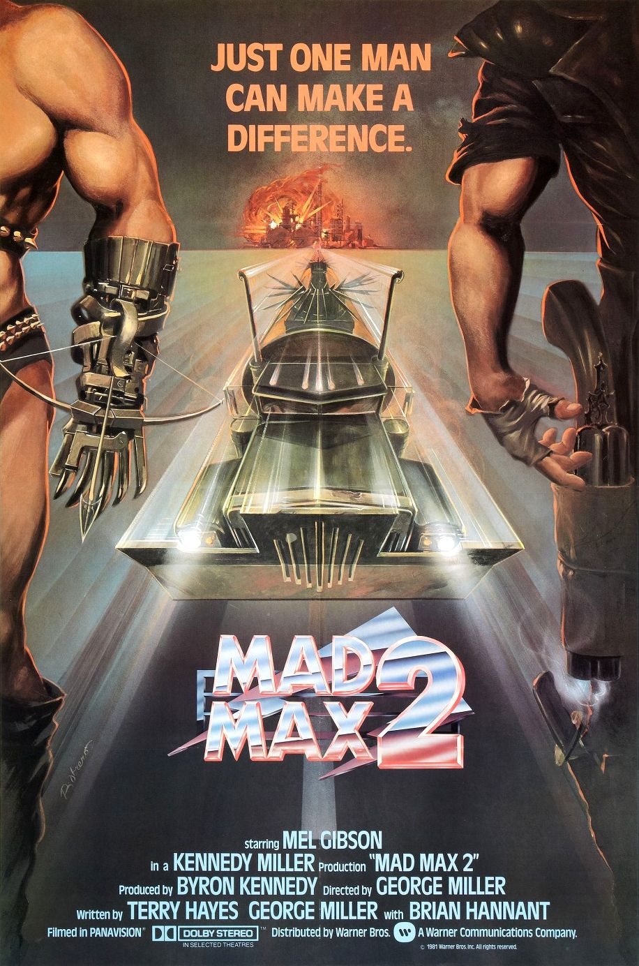 Pôster Mel Gibson em Mad Max 2 The Road Warrior 1981