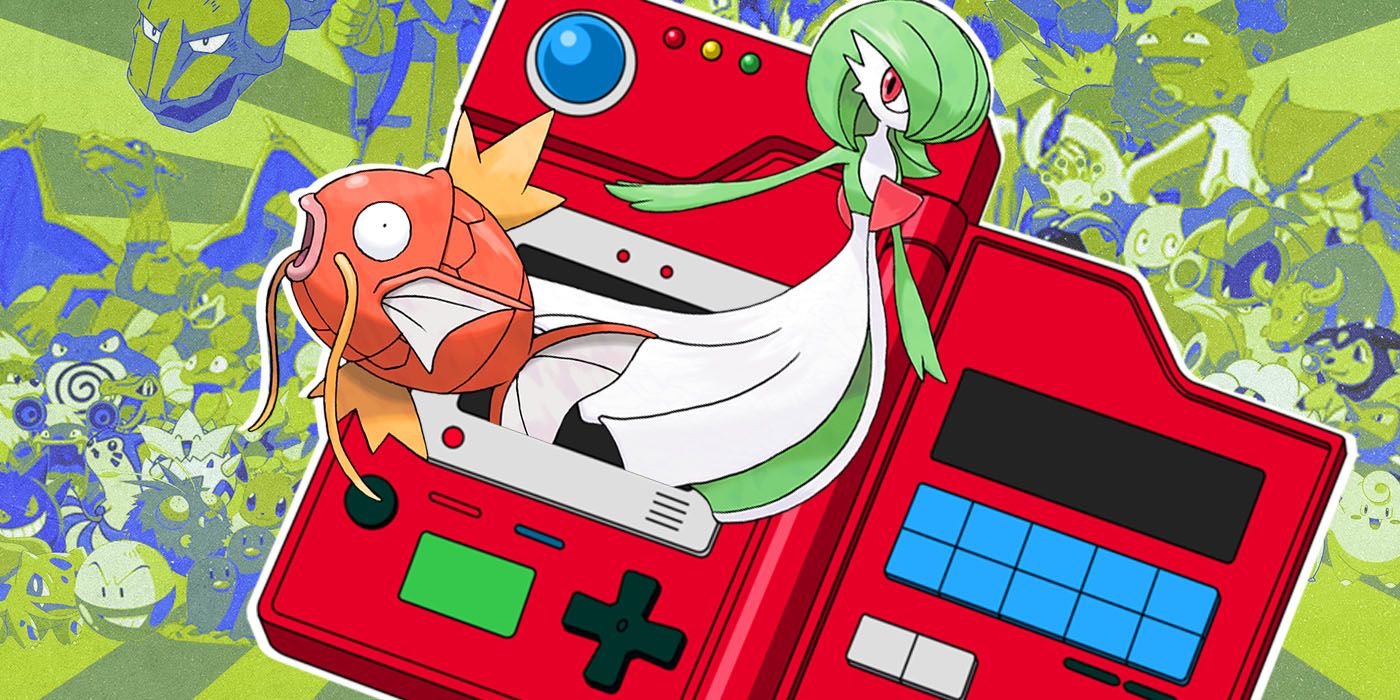Magikarp and Gardevoir comes out from pokedex