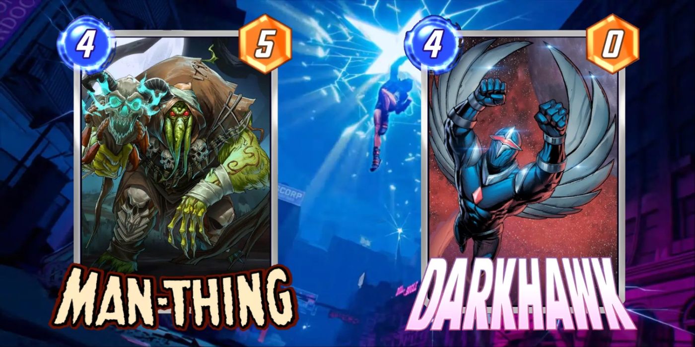 Man-Thing and Darkhawk lead a dangerous deck in Marvel Snap