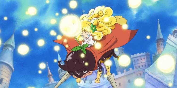 Mansherry Menggunakan Air Mata Penyembuhannya Untuk Menyembuhkan Prajurit Kurcaci di One Piece