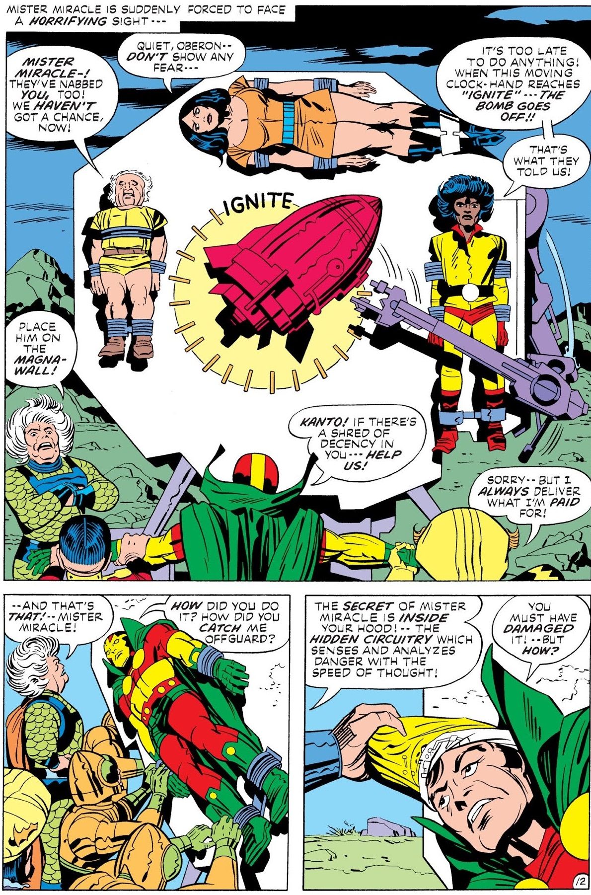 Mister Miracle and his friends are put on a bomb