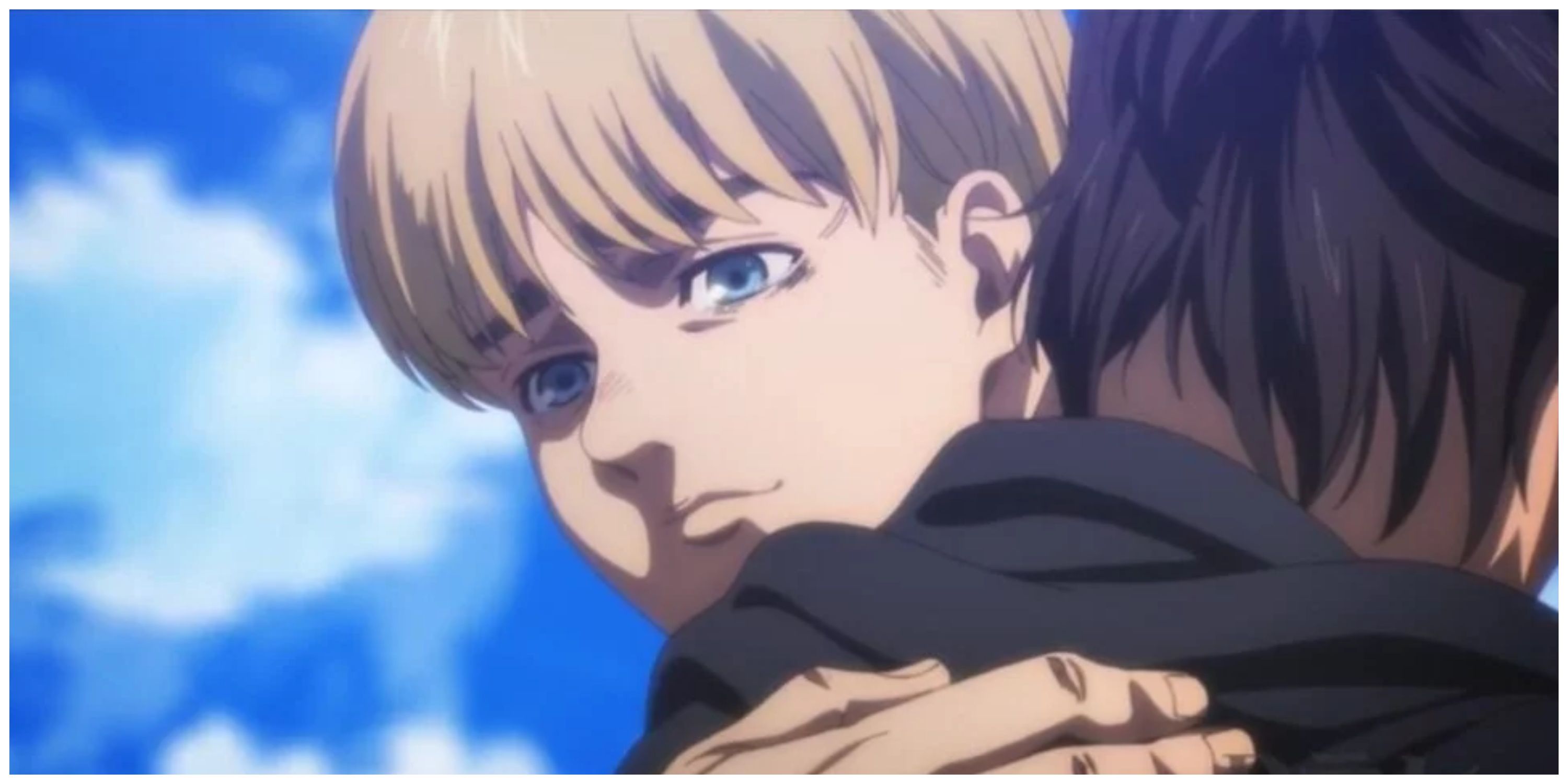 Eren and Armin hug in his dream AOT