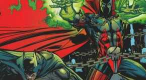 Batman and Spawn prepare for battle on the cover of Batman Spawn War Devil.