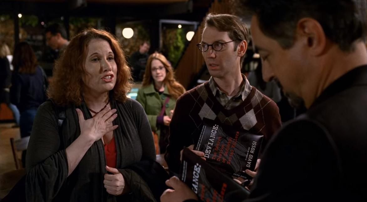 David Rossi signing autographs in Criminal Minds' Zoe's Reprise