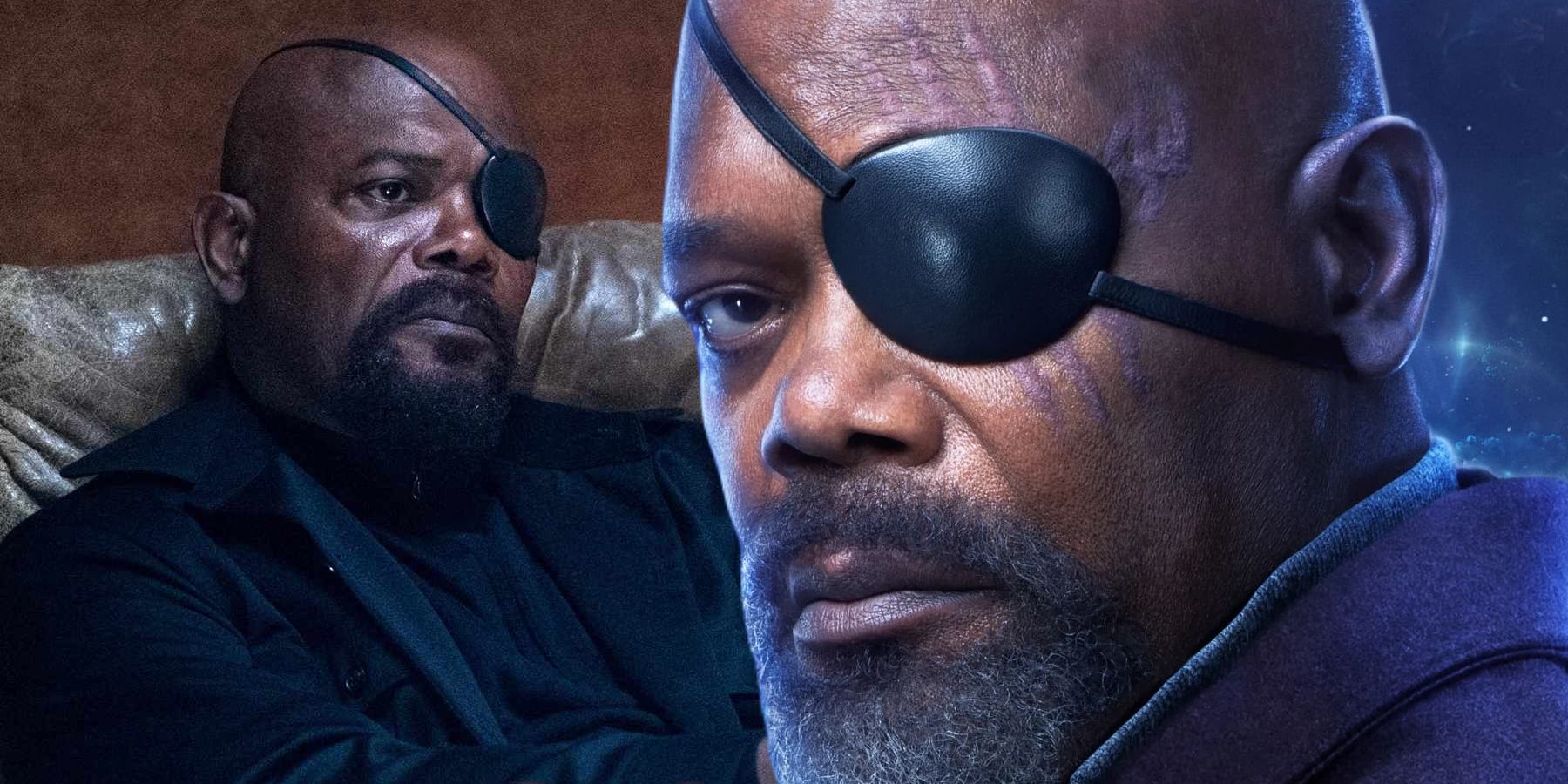 Split: Samuel L. Jackson as Nick Fury in Spider-Man: Far From Home and The Marvels