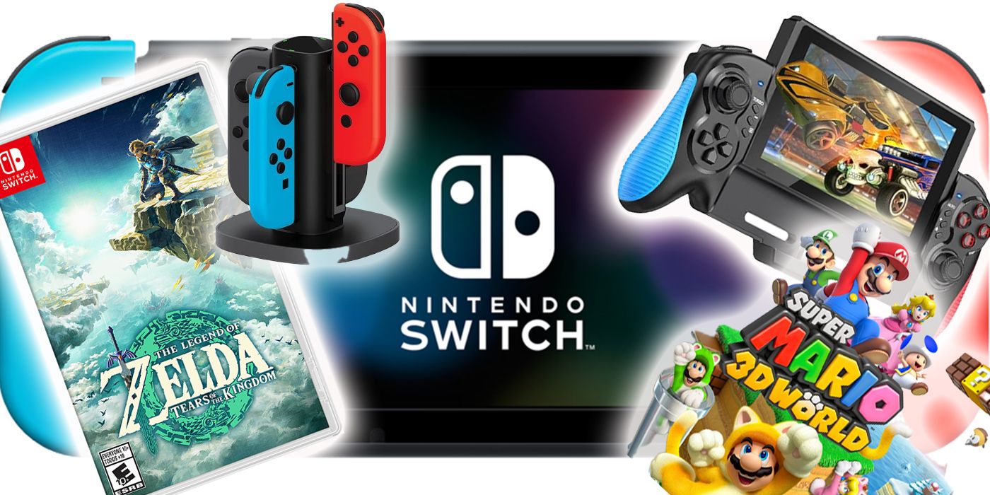 Nintendo Switch Gift Guide Tears of the Kingdom Mario 3d Split image