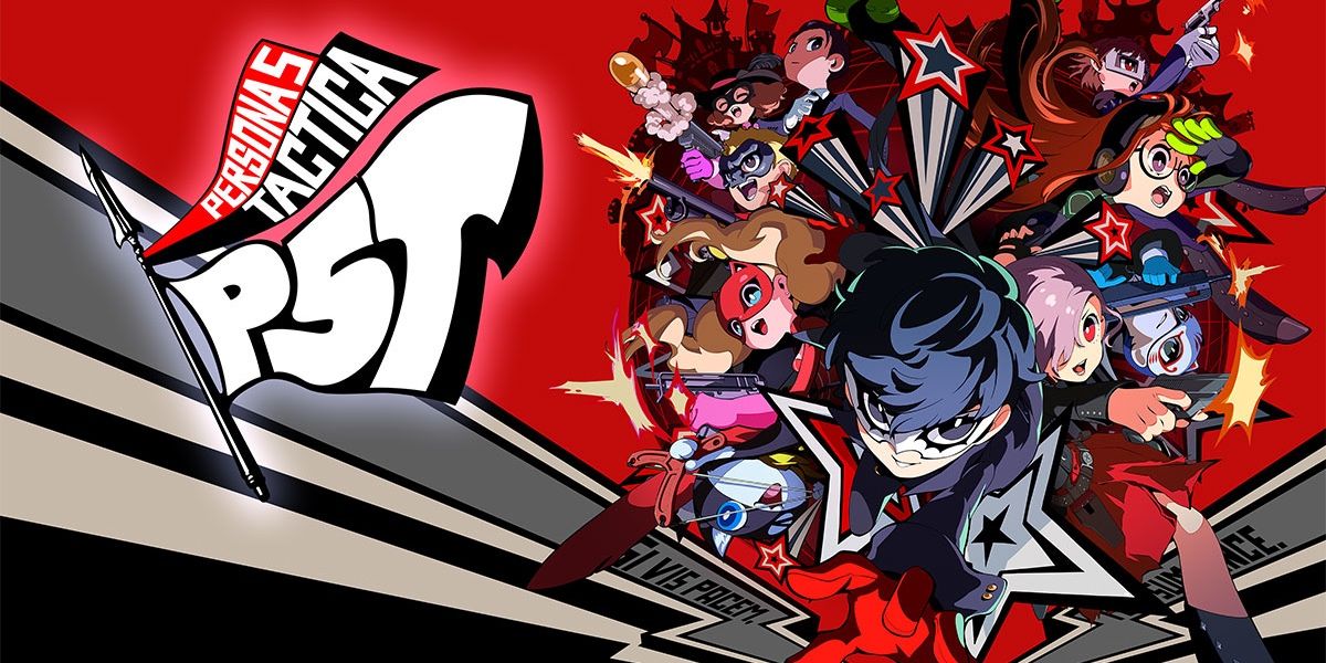 Official visual for the Persona 5 spin-off game Persona 5 Tactica featuring Joker and the other Phantom Thieves of Hearts