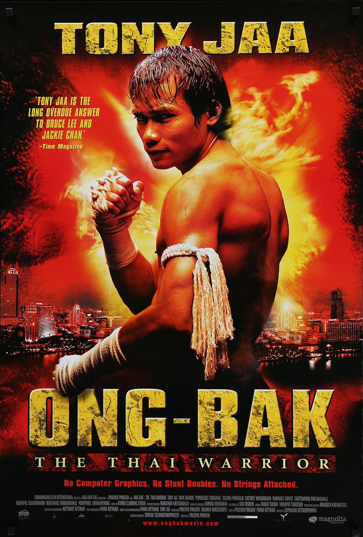 Tony Jaa in Ong-Bak The Thai Warrior Film Poster