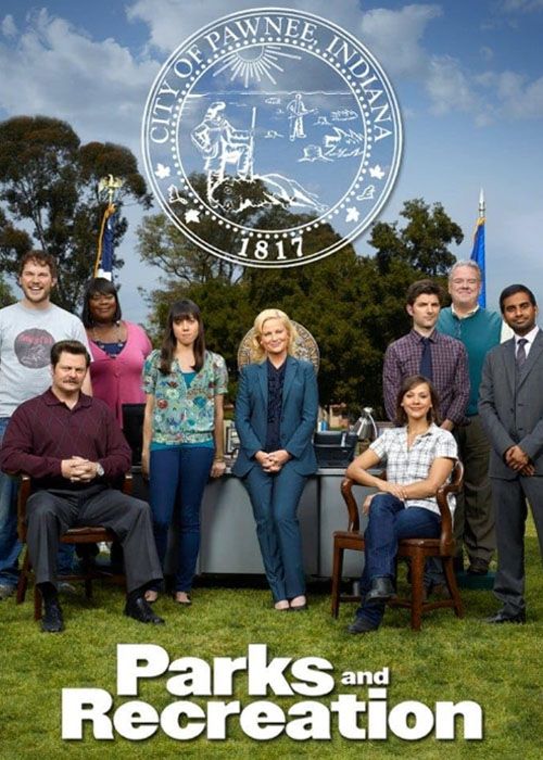 Parks and Recreation TV series cast on promotional poster