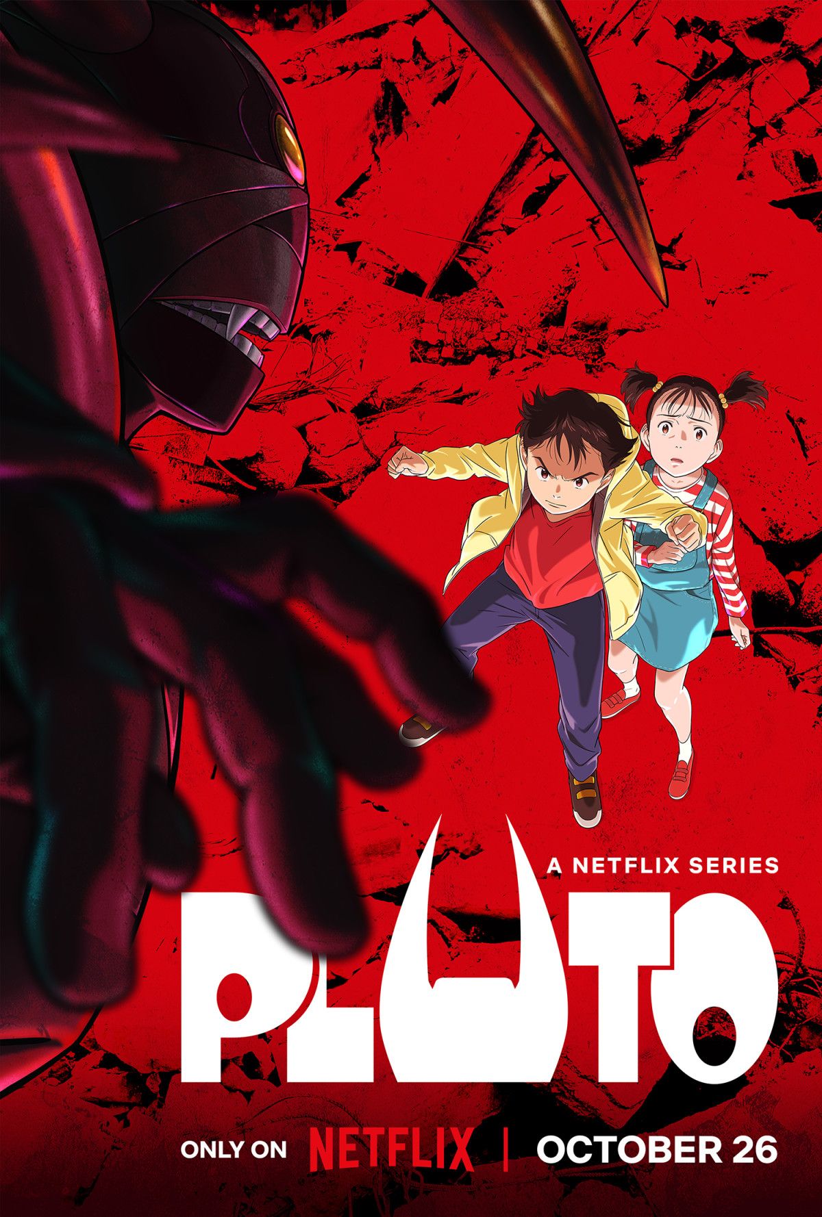 Pôster de anime Plutão Netflix