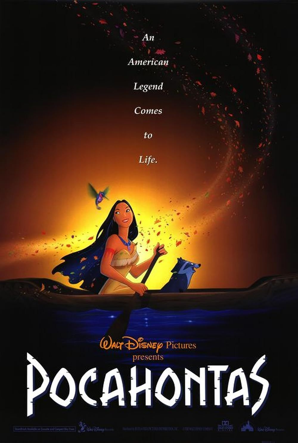 Pocahontas, Flit and Meeko on the Pocahontas Poster