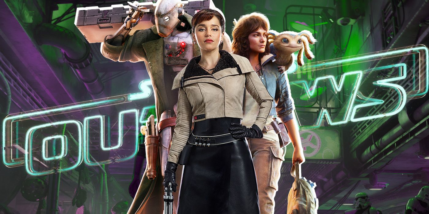 Qi'Ra, ND 5, and Kay Vess on Star Wars Outlaws
