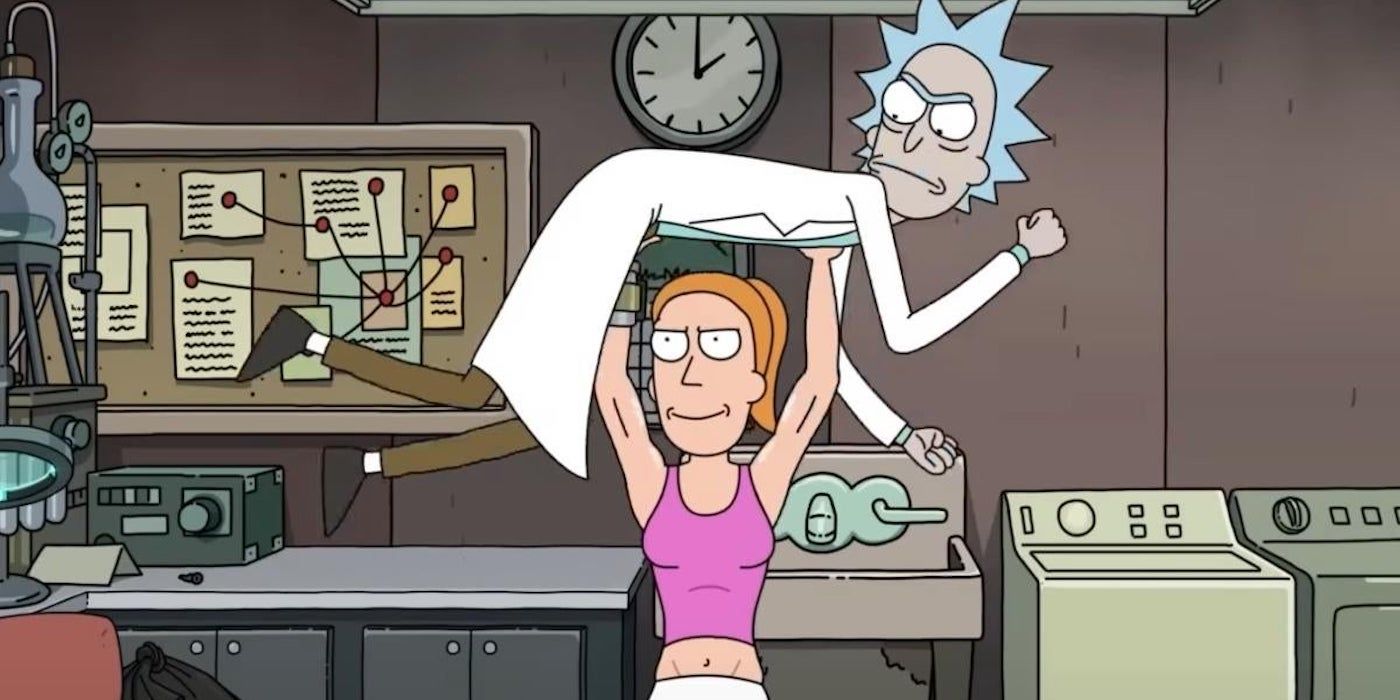 O verão levanta Rick em Rick e Morty