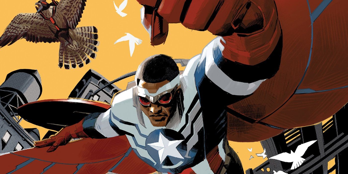 Sam Wilson flies into action as Captain America