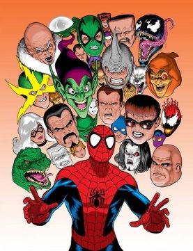 Vários personagens do Homem-Aranha da Marvel