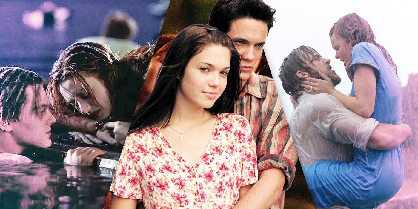 Split Images of A Walk to Remember, Titanic, and The Notebook