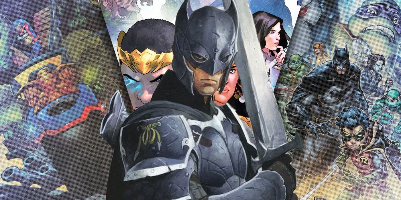 Split Images of Batman Crossovers