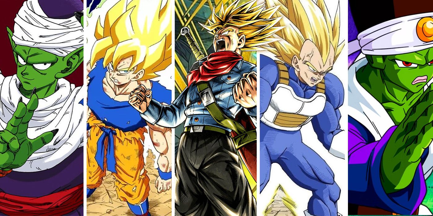 Split Images of Dragon Ball Characters