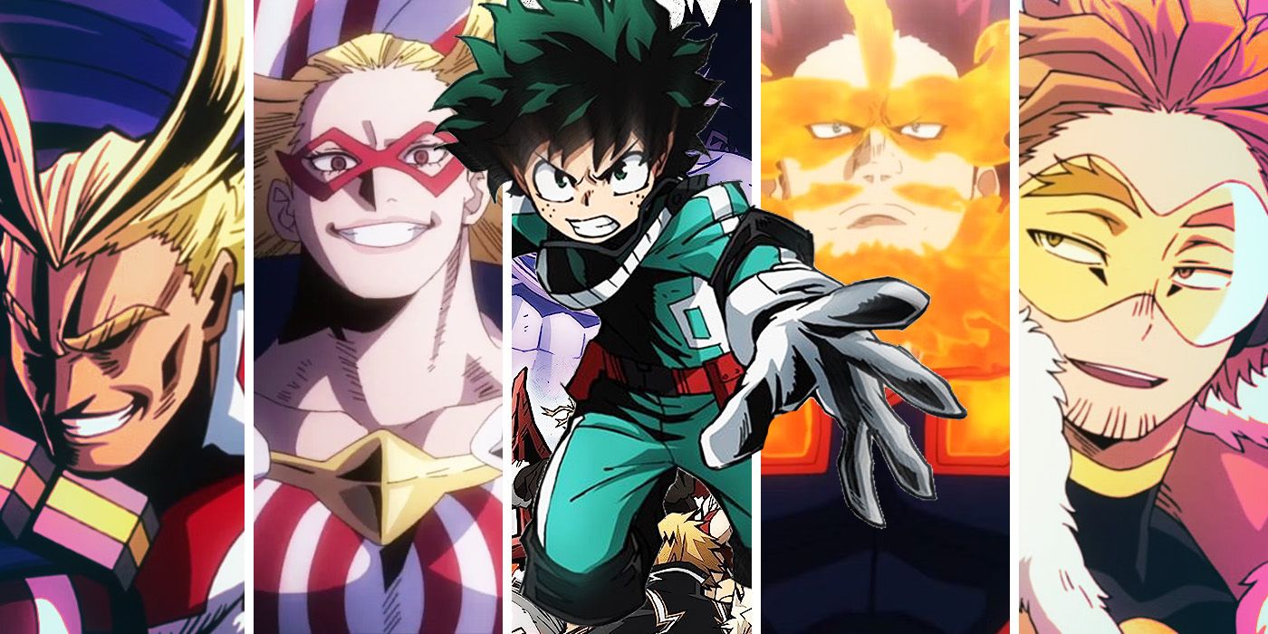 Split Images of My Hero Academia Characters