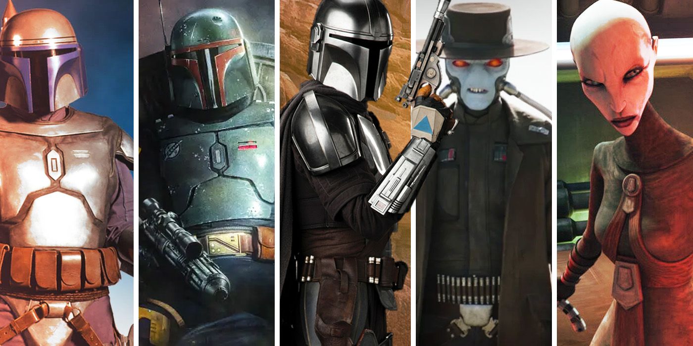 Split Images of Star Wars Bounty Hunters