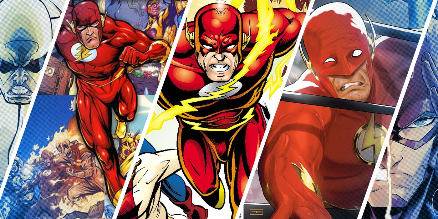 Split Images of The Flash Comicbooks