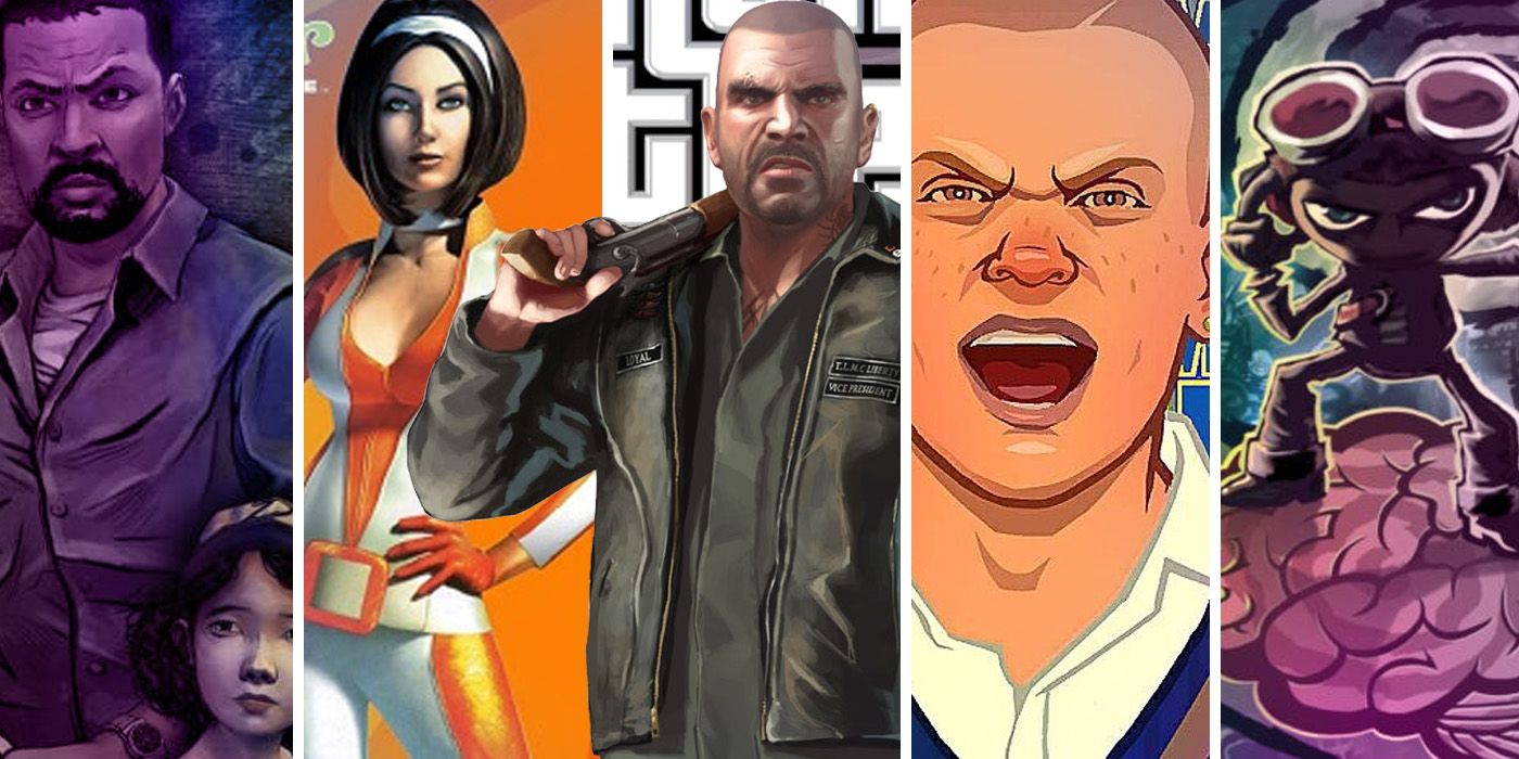 Split Images of videogame protagonists