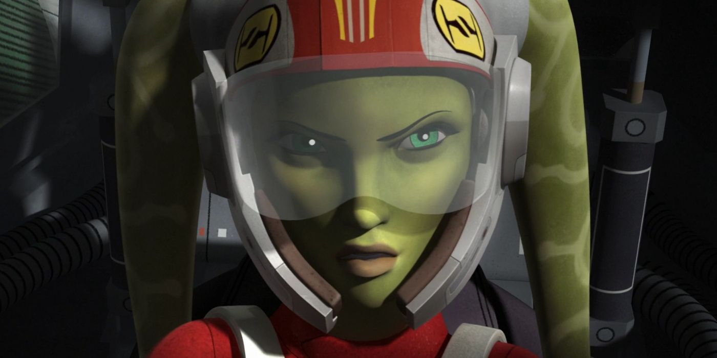 Hera Syndulla pilota um X-Wing no episódio Rebels de Star Wars, Rebel Assault.