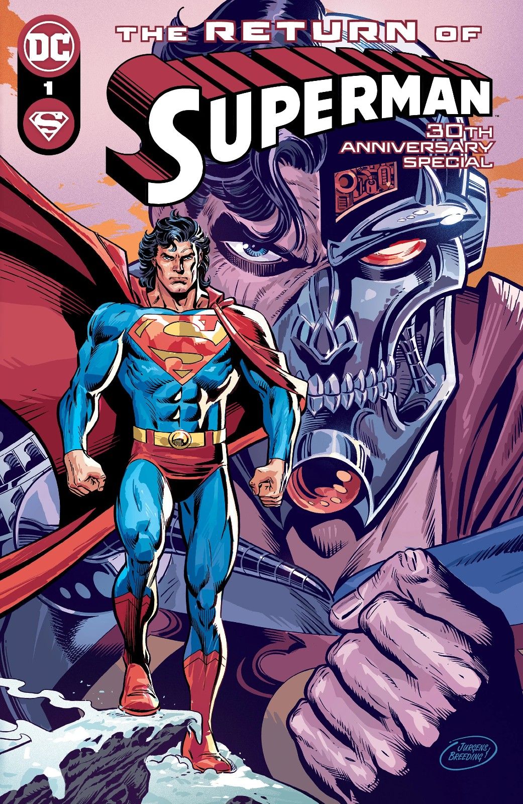 Superman and Cyborg Superman in The Return of Superman 30th Anniversary Special #1