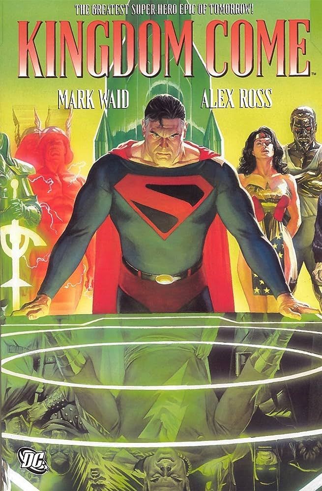 Superman and the Justice League on the cover of Kingdom Come