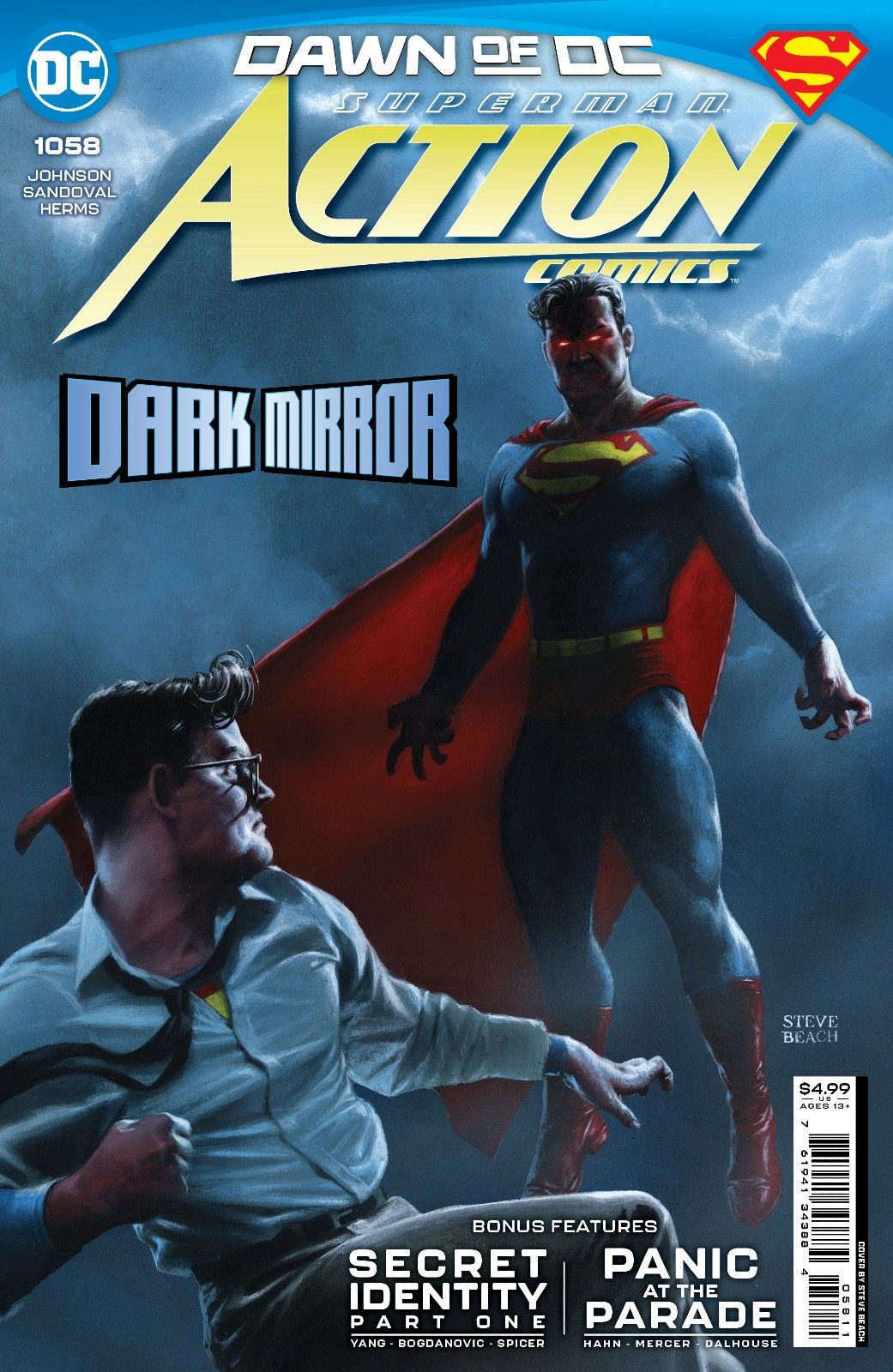Superman confronts a dark version of himself in Action Comics (Vol. 1) #1058 by DC Comics