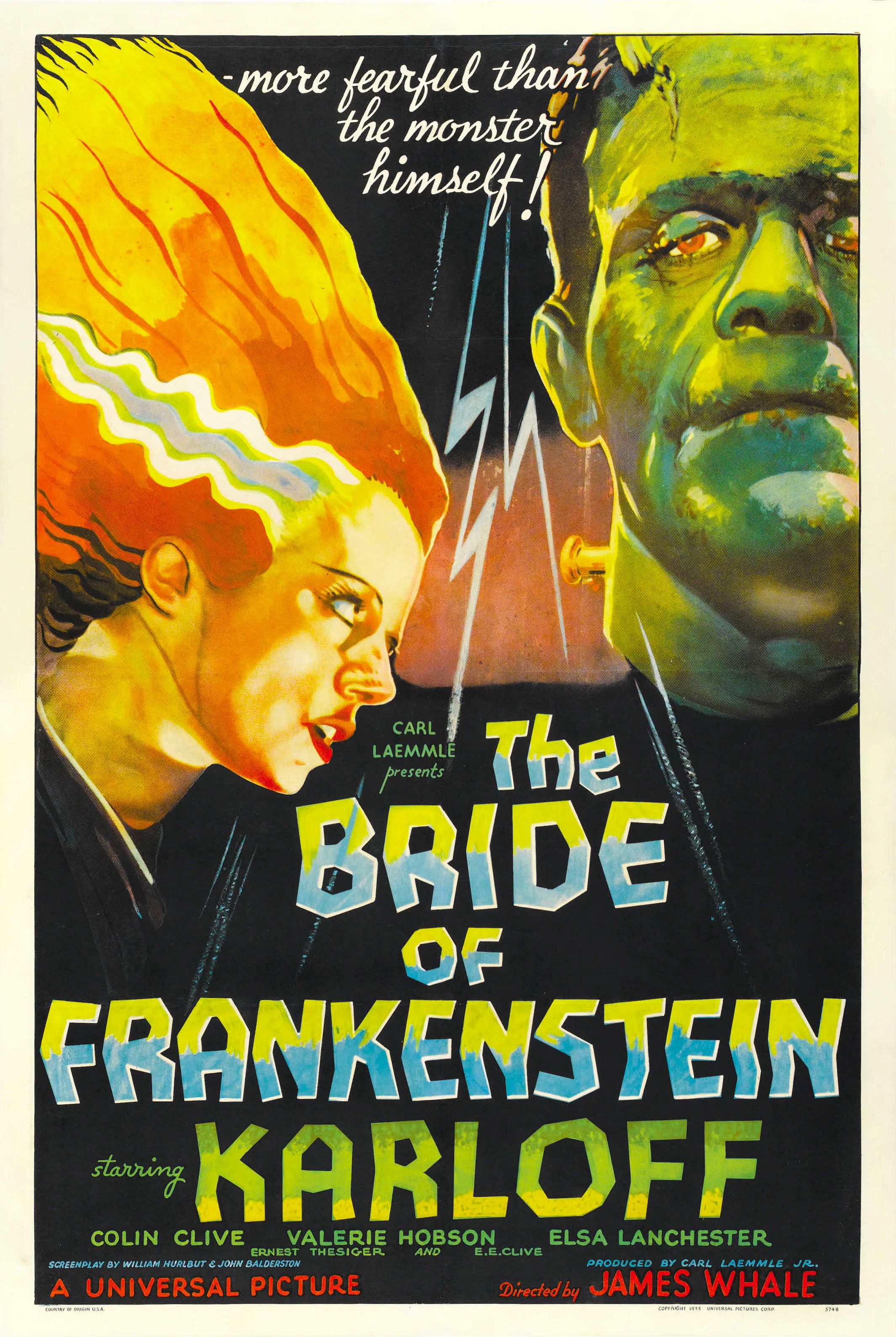 The Bride of Frankenstein movie poster