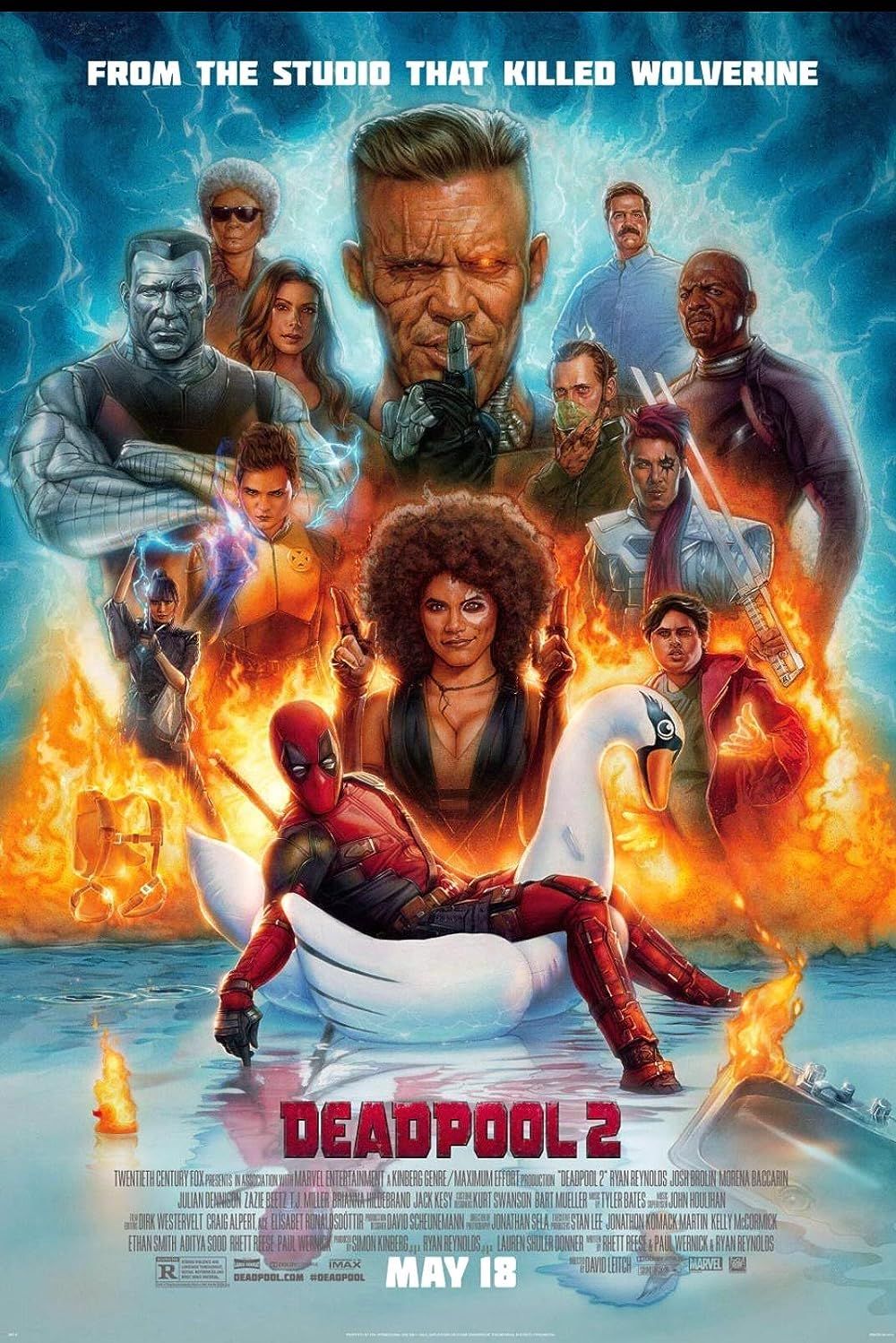 The Cast on Deadpool 2 Poster