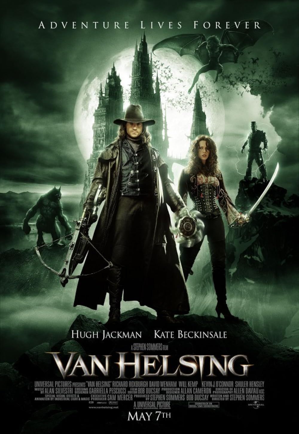The Cast on the Van Helsing Poster
