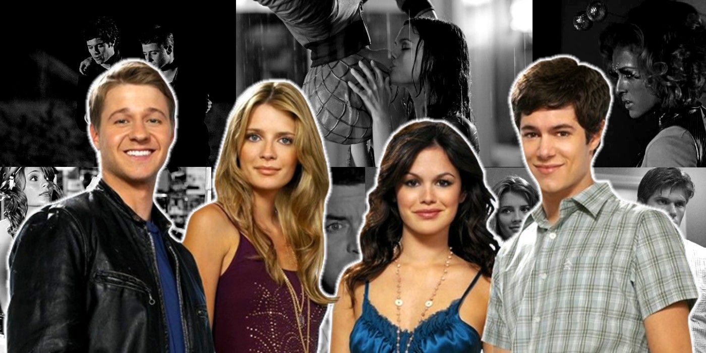 A collage showing moments from the best episodes of The O.C.