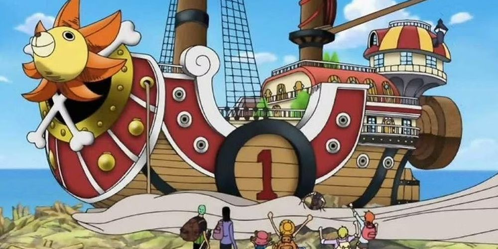 The Straw Hats meet the Thousand Sunny in One Piece