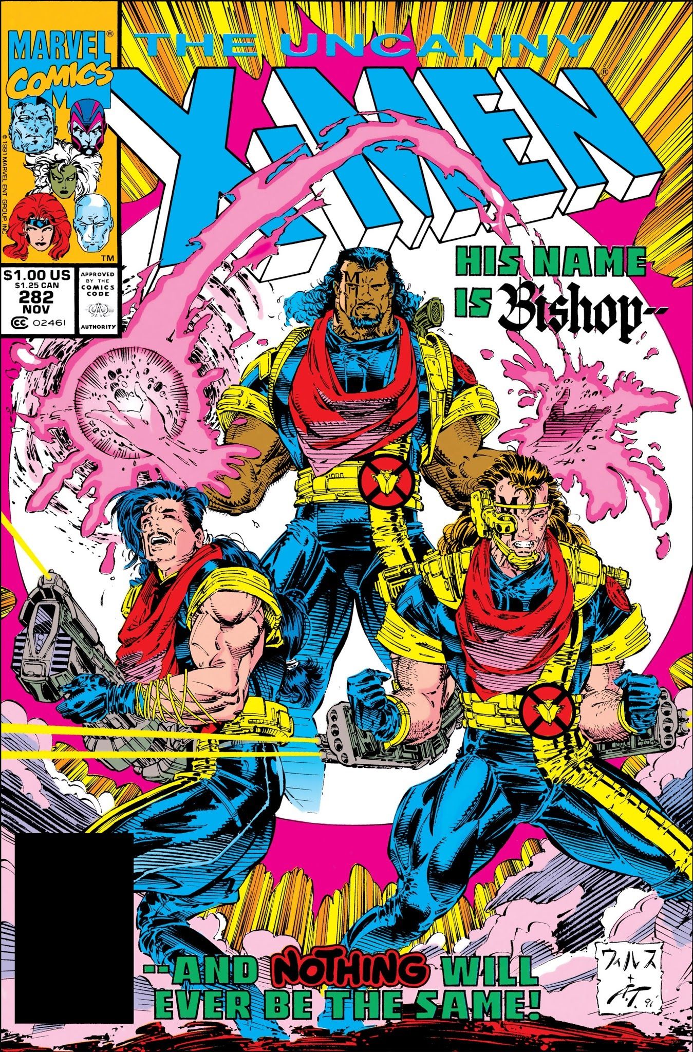 The cover of Uncanny X-Men #282