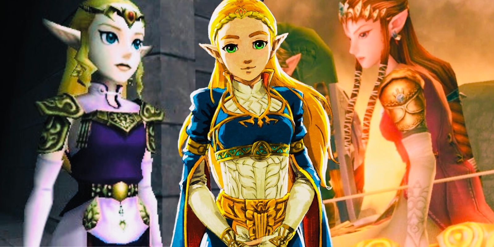 Princess Zelda in Ocarina of Time, Twilight Princess and Breath of the Wild