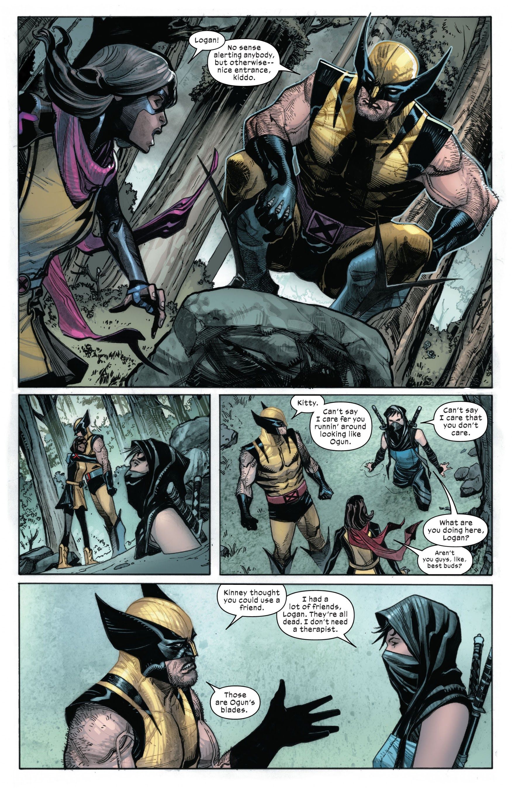 Wolverine meets up with Kitty Pryde