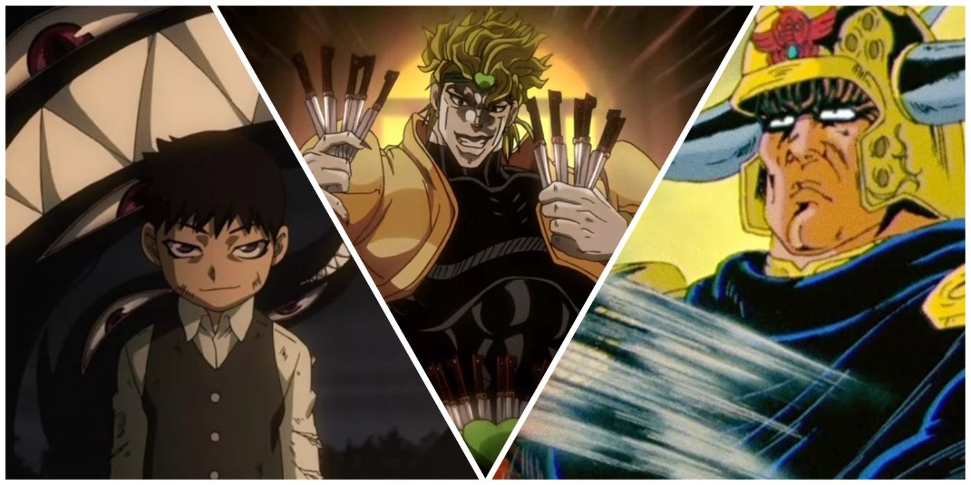Pride from Fullmetal Alchemist, DIO from JoJo, and Fist of the North Star's Raoh together.