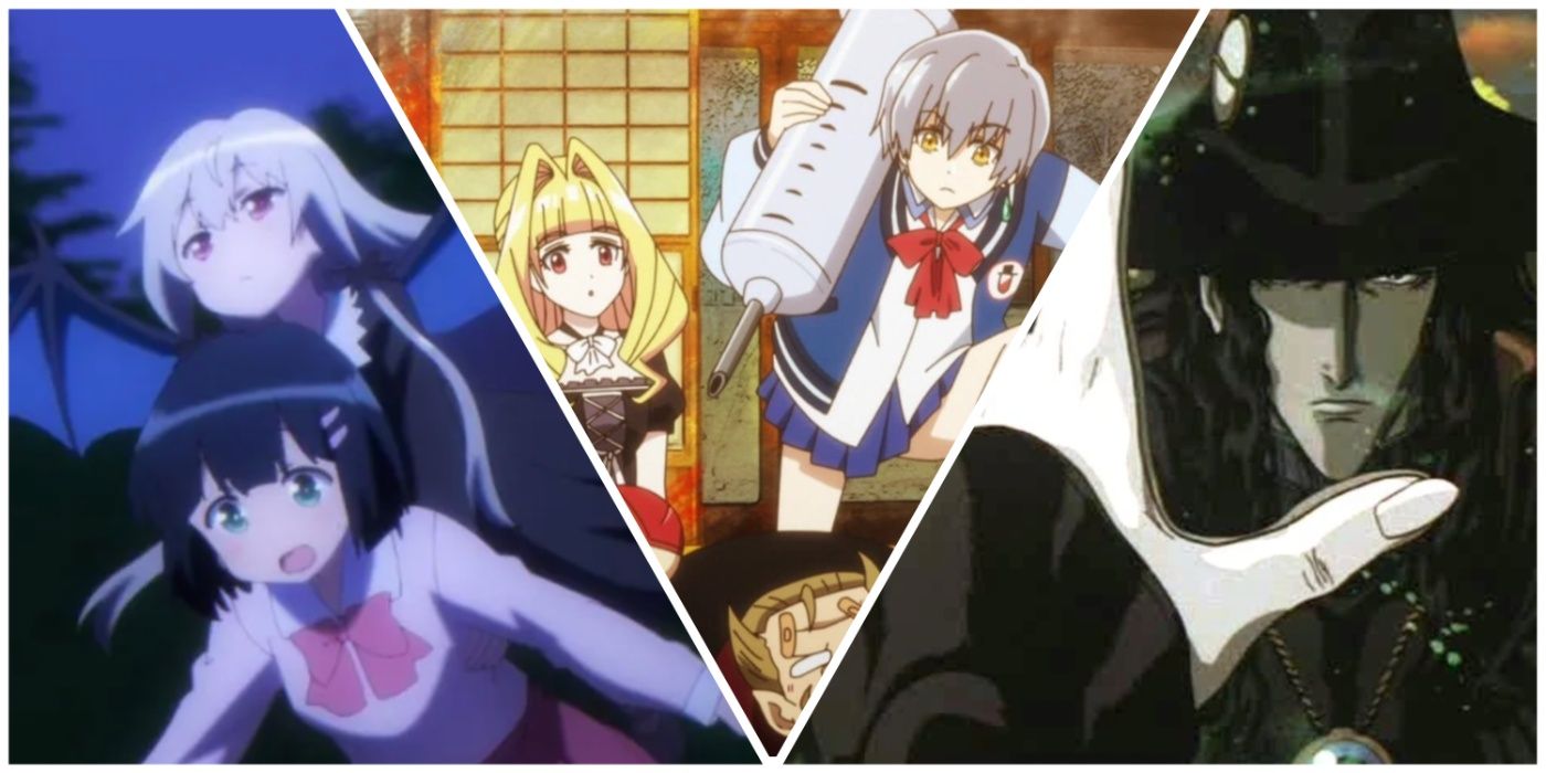 Different types of vampires from My Monster Secret, Vlad Love, and Vampire Hunter D anime.