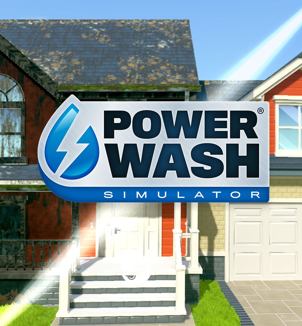 A Split Image of a House that Has Been Cleaned on the PowerWash Simulator Promo