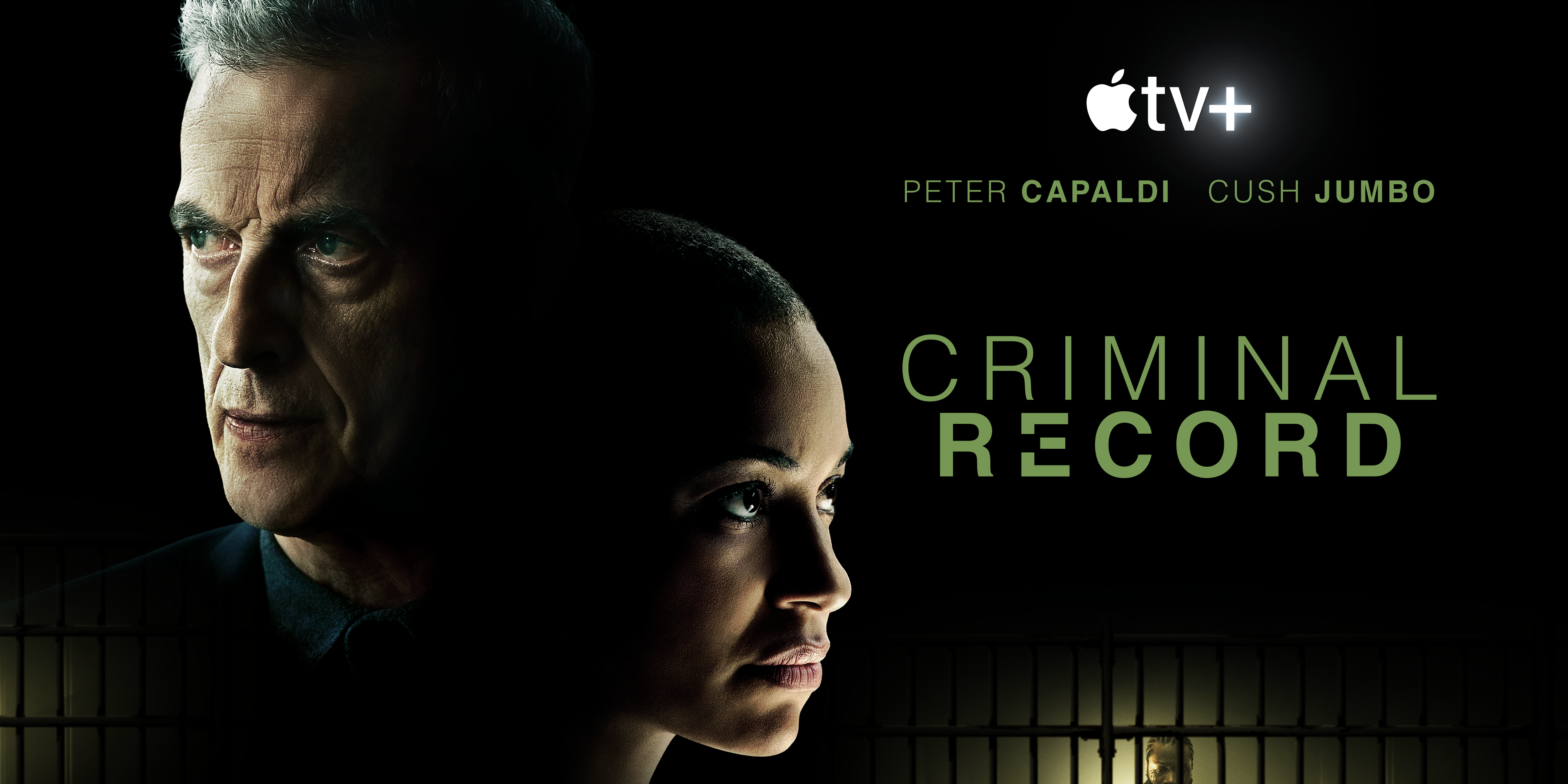 Capaldi and Jumbo on the key art for Criminal Record