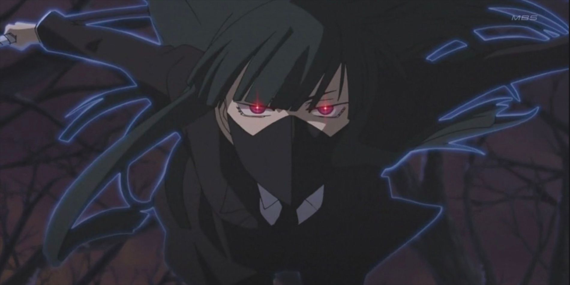 Mina Hazuki psychically strikes in <b>Darker</b> <b>Than</b> <b>Black</b> anime. 