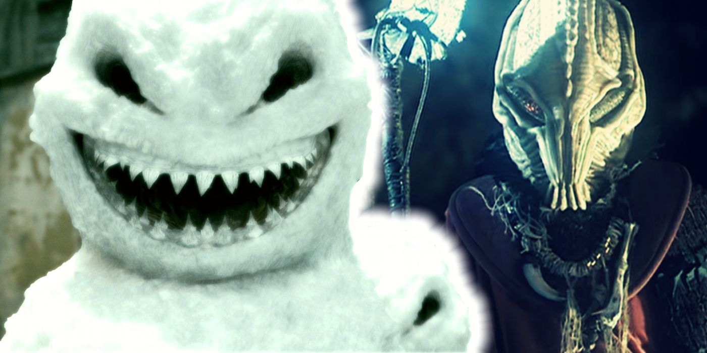 The Snowmen and the Sycorax from Doctor Who's Christmas specials.