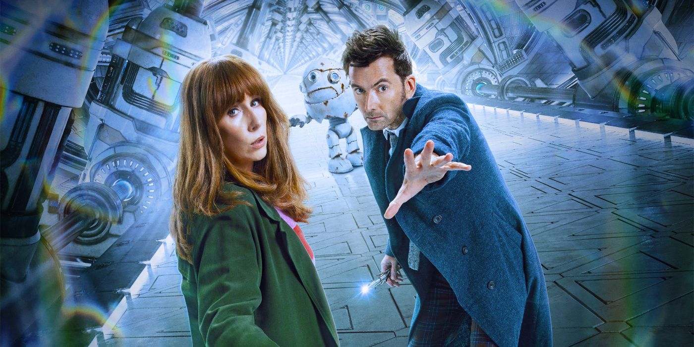 David Tennant and Catherine Tate in the Doctor Who special, Wild Blue Yonder.