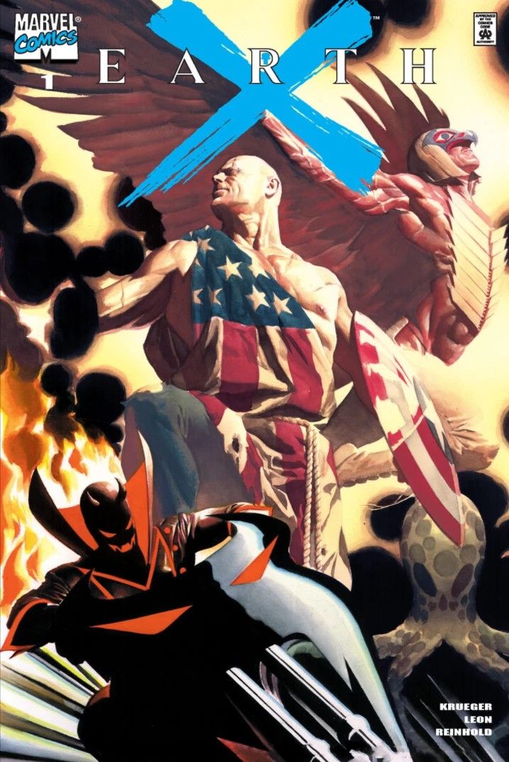 Variant versions of Captain America, Ghost Rider, and more are in Earth X #1 by Marvel