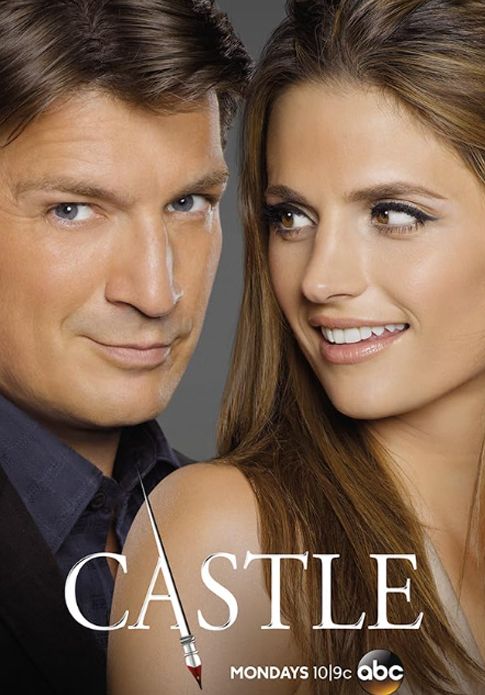 Fillion and Katic in the Castle Promotional image 