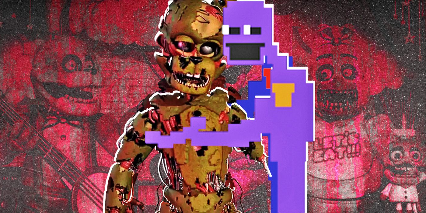 FNAF 3 purple guy's death mini-game 