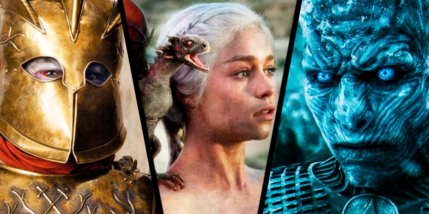Game of Thrones's Gregor Clegane, Daenerys with Drogon and The Night King